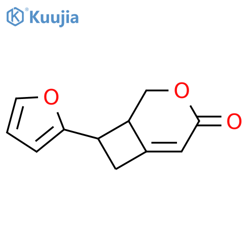 3-Oxabicyclo[4.2.0]oct-5-en-4-one, 8-(2-furanyl)- structure