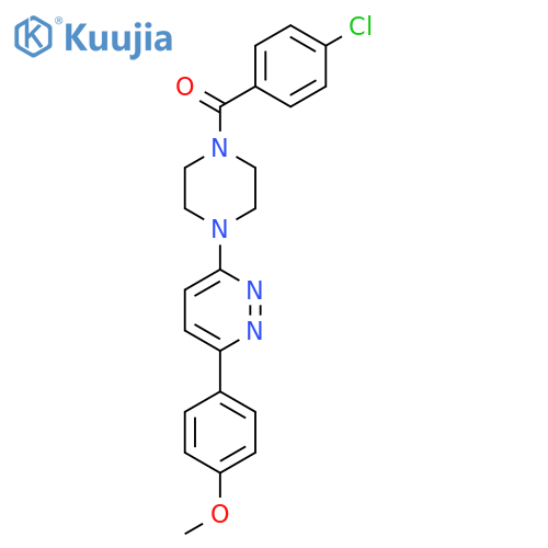 3-[4-(4-chlorobenzoyl)piperazin-1-yl]-6-(4-methoxyphenyl)pyridazine structure