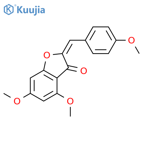 4,6-dimethoxy-2-[(4-methoxyphenyl)methylidene]-1-benzofuran-3-one structure