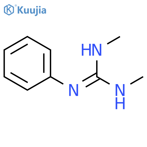 Guanidine, N,N'-dimethyl-N''-phenyl- structure