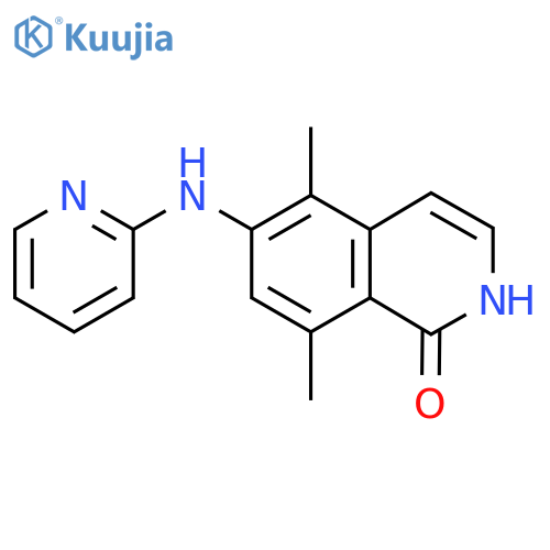 5,8-Dimethyl-6-(pyridin-2-ylamino)isoquinolin-1(2H)-one structure