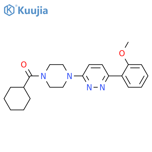 3-(4-cyclohexanecarbonylpiperazin-1-yl)-6-(2-methoxyphenyl)pyridazine structure