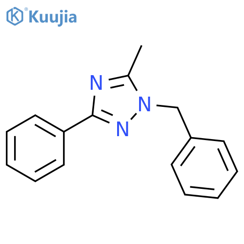 1H-1,2,4-Triazole, 5-methyl-3-phenyl-1-(phenylmethyl)- structure