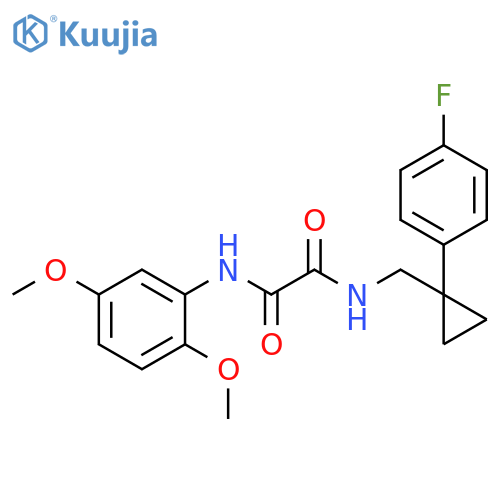 N'-(2,5-dimethoxyphenyl)-N-{[1-(4-fluorophenyl)cyclopropyl]methyl}ethanediamide structure