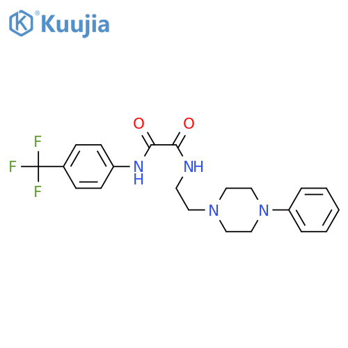 N-[2-(4-phenylpiperazin-1-yl)ethyl]-N'-[4-(trifluoromethyl)phenyl]ethanediamide structure