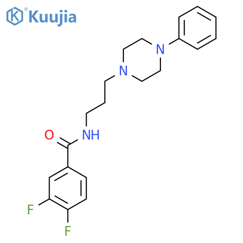 3,4-difluoro-N-[3-(4-phenylpiperazin-1-yl)propyl]benzamide structure