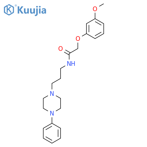 2-(3-methoxyphenoxy)-N-[3-(4-phenylpiperazin-1-yl)propyl]acetamide structure
