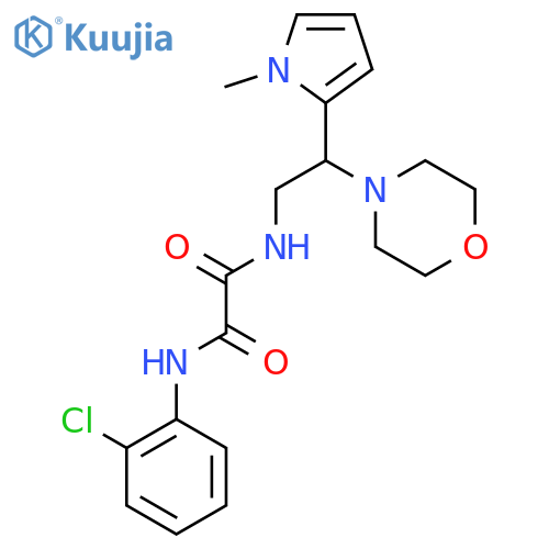 N'-(2-chlorophenyl)-N-[2-(1-methyl-1H-pyrrol-2-yl)-2-(morpholin-4-yl)ethyl]ethanediamide structure