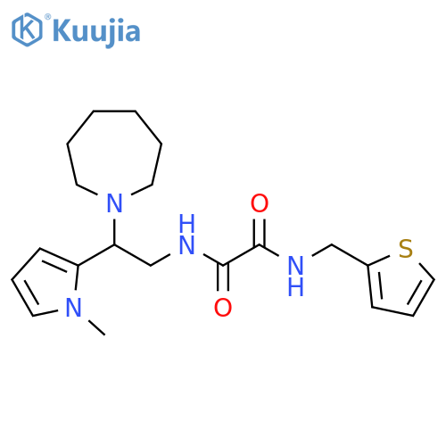N'-[2-(azepan-1-yl)-2-(1-methyl-1H-pyrrol-2-yl)ethyl]-N-[(thiophen-2-yl)methyl]ethanediamide structure