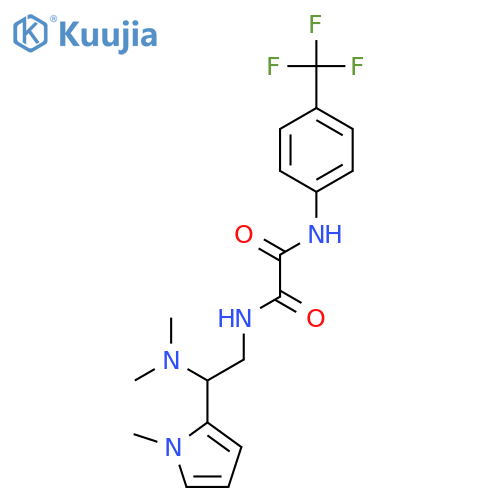 N-[2-(dimethylamino)-2-(1-methyl-1H-pyrrol-2-yl)ethyl]-N'-[4-(trifluoromethyl)phenyl]ethanediamide structure