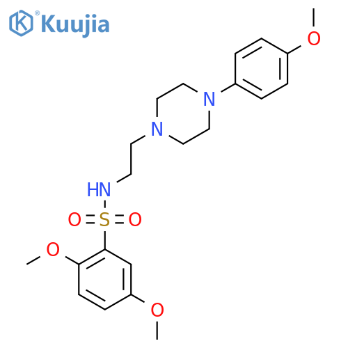 2,5-dimethoxy-N-{2-[4-(4-methoxyphenyl)piperazin-1-yl]ethyl}benzene-1-sulfonamide structure
