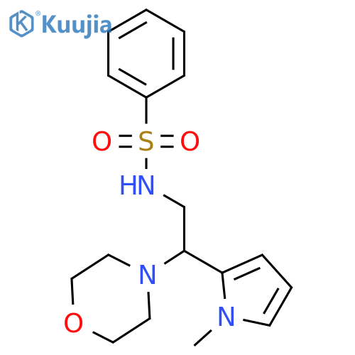 N-2-(1-methyl-1H-pyrrol-2-yl)-2-(morpholin-4-yl)ethylbenzenesulfonamide structure