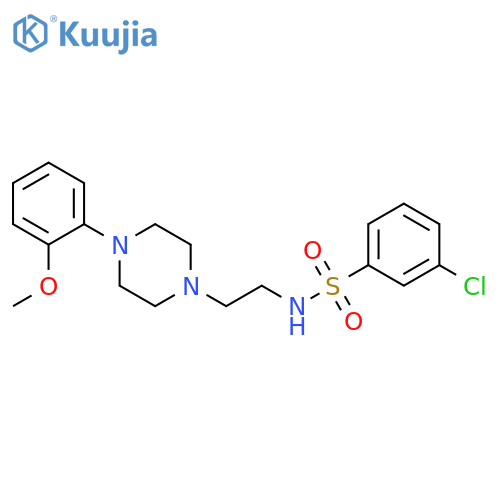 3-chloro-N-{2-[4-(2-methoxyphenyl)piperazin-1-yl]ethyl}benzene-1-sulfonamide structure