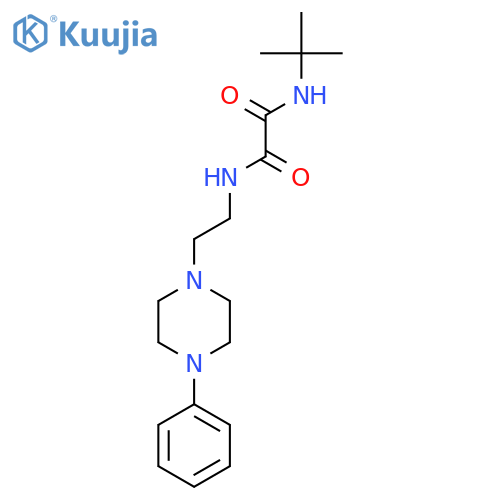 N-tert-butyl-N'-[2-(4-phenylpiperazin-1-yl)ethyl]ethanediamide structure