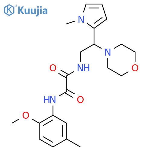 N'-(2-methoxy-5-methylphenyl)-N-[2-(1-methyl-1H-pyrrol-2-yl)-2-(morpholin-4-yl)ethyl]ethanediamide structure