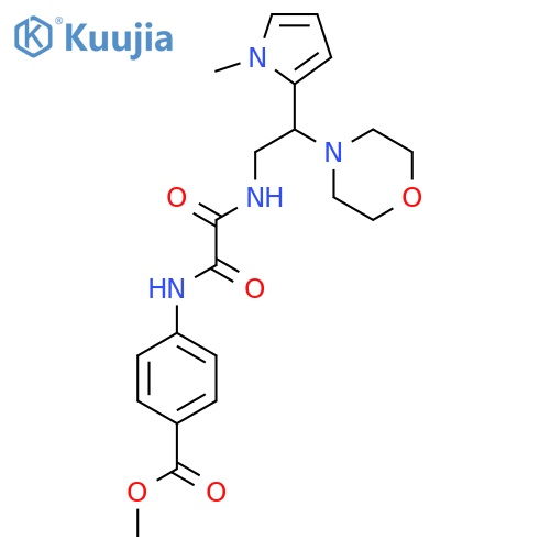 methyl 4-({[2-(1-methyl-1H-pyrrol-2-yl)-2-(morpholin-4-yl)ethyl]carbamoyl}formamido)benzoate structure