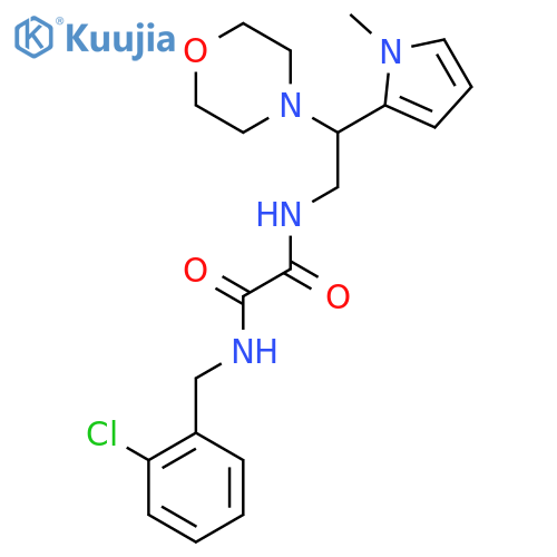N'-[(2-chlorophenyl)methyl]-N-[2-(1-methyl-1H-pyrrol-2-yl)-2-(morpholin-4-yl)ethyl]ethanediamide structure