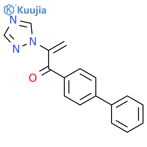 2-Propen-1-one,1-[1,1'-biphenyl]-4-yl-2-(1H-1,2,4-triazol-1-yl)- structure