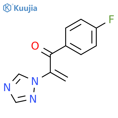 2-Propen-1-one,1-(4-fluorophenyl)-2-(1H-1,2,4-triazol-1-yl)- structure
