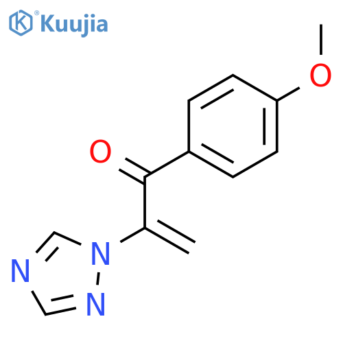 2-Propen-1-one,1-(4-methoxyphenyl)-2-(1H-1,2,4-triazol-1-yl)- structure