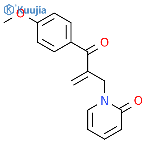 2(1H)-Pyridinone,1-[2-(4-methoxybenzoyl)-2-propen-1-yl]- structure