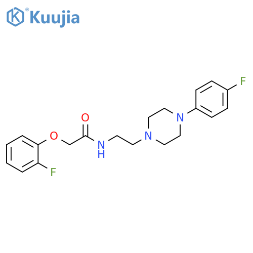 2-(2-fluorophenoxy)-N-{2-[4-(4-fluorophenyl)piperazin-1-yl]ethyl}acetamide structure