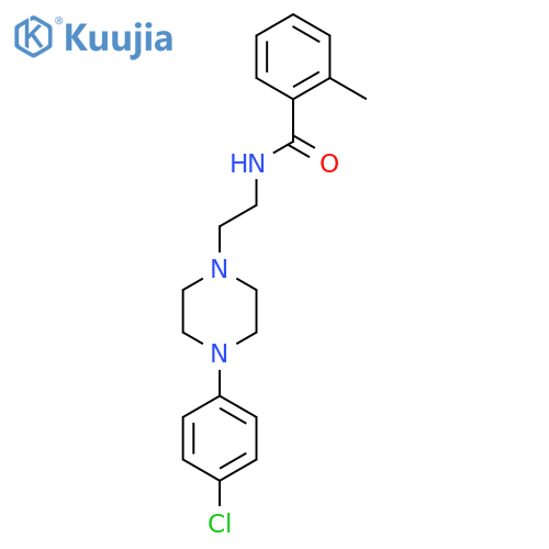 N-{2-[4-(4-chlorophenyl)piperazin-1-yl]ethyl}-2-methylbenzamide structure