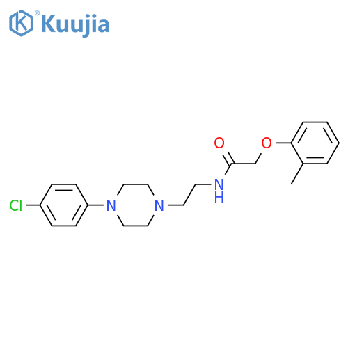 N-{2-[4-(4-chlorophenyl)piperazin-1-yl]ethyl}-2-(2-methylphenoxy)acetamide structure