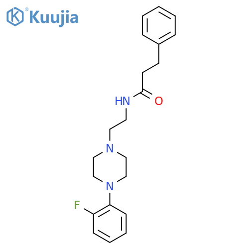 N-{2-[4-(2-fluorophenyl)piperazin-1-yl]ethyl}-3-phenylpropanamide structure