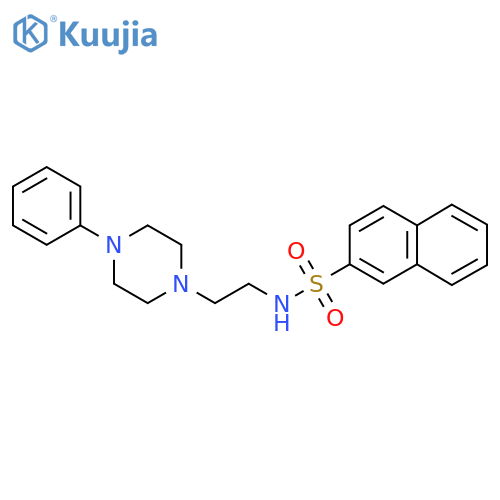 N-[2-(4-phenylpiperazin-1-yl)ethyl]naphthalene-2-sulfonamide structure