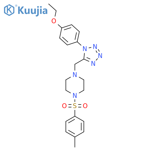 1-{[1-(4-ethoxyphenyl)-1H-1,2,3,4-tetrazol-5-yl]methyl}-4-(4-methylbenzenesulfonyl)piperazine structure