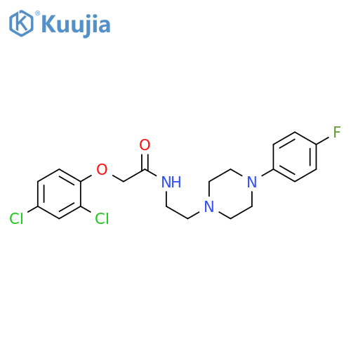 2-(2,4-dichlorophenoxy)-N-{2-4-(4-fluorophenyl)piperazin-1-ylethyl}acetamide structure