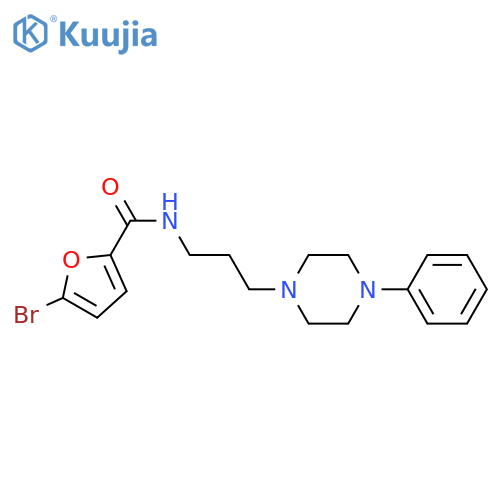 5-bromo-N-[3-(4-phenylpiperazin-1-yl)propyl]furan-2-carboxamide structure