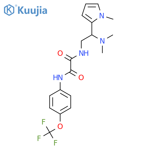 N-[2-(dimethylamino)-2-(1-methyl-1H-pyrrol-2-yl)ethyl]-N'-[4-(trifluoromethoxy)phenyl]ethanediamide structure