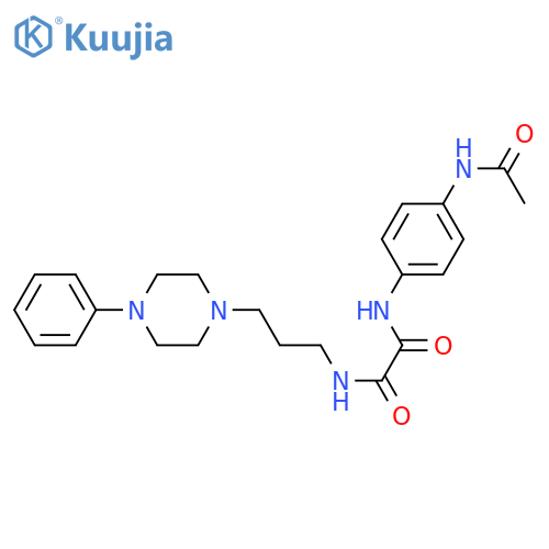 N'-(4-acetamidophenyl)-N-[3-(4-phenylpiperazin-1-yl)propyl]ethanediamide structure