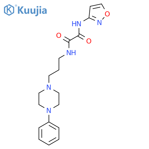 N-(1,2-oxazol-3-yl)-N'-[3-(4-phenylpiperazin-1-yl)propyl]ethanediamide structure