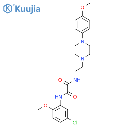 N'-(5-chloro-2-methoxyphenyl)-N-{2-4-(4-methoxyphenyl)piperazin-1-ylethyl}ethanediamide structure