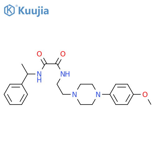 N-{2-[4-(4-methoxyphenyl)piperazin-1-yl]ethyl}-N'-(1-phenylethyl)ethanediamide structure