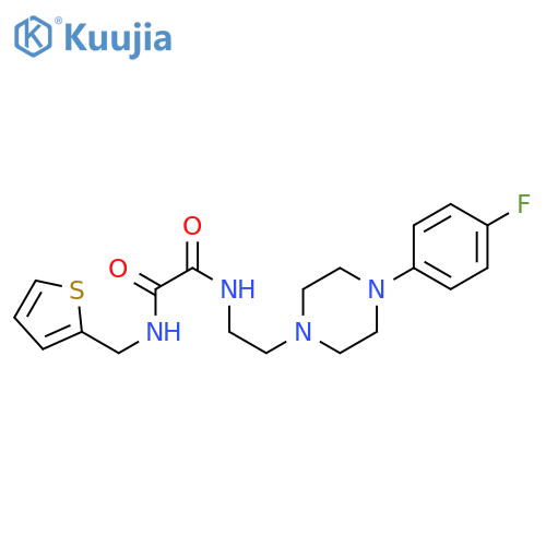 N'-{2-[4-(4-fluorophenyl)piperazin-1-yl]ethyl}-N-[(thiophen-2-yl)methyl]ethanediamide structure
