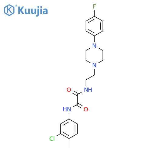 N'-(3-chloro-4-methylphenyl)-N-{2-[4-(4-fluorophenyl)piperazin-1-yl]ethyl}ethanediamide structure