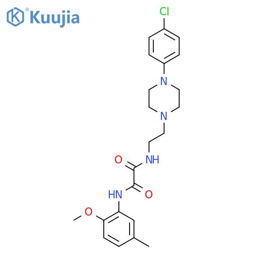 N-{2-[4-(4-chlorophenyl)piperazin-1-yl]ethyl}-N'-(2-methoxy-5-methylphenyl)ethanediamide structure