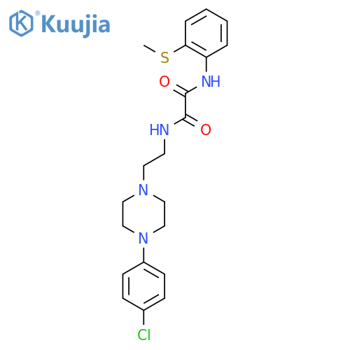 N-{2-[4-(4-chlorophenyl)piperazin-1-yl]ethyl}-N'-[2-(methylsulfanyl)phenyl]ethanediamide structure