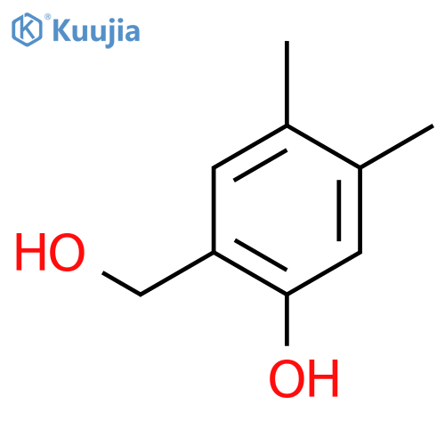 2-(hydroxymethyl)-4,5-dimethylphenol structure