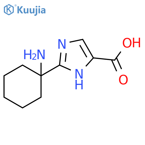 2-(1-aminocyclohexyl)-1H-imidazole-4-carboxylic acid structure