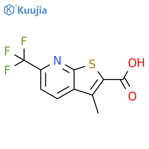3-Methyl-6-(trifluoromethyl)thieno2,3-bpyridine-2-carboxylic Acid structure
