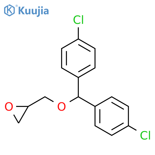 2-{Bis(4-chlorophenyl)methoxymethyl}oxirane structure
