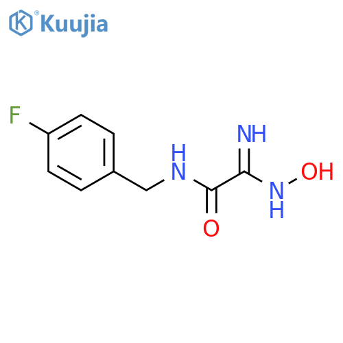 N-(4-Fluorophenyl)methyl-1-(N'-hydroxycarbamimidoyl)formamide structure