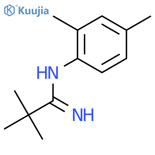 Benzenamine, N-[(1,1-dimethylethyl)carbonimidoyl]-2,4-dimethyl- structure