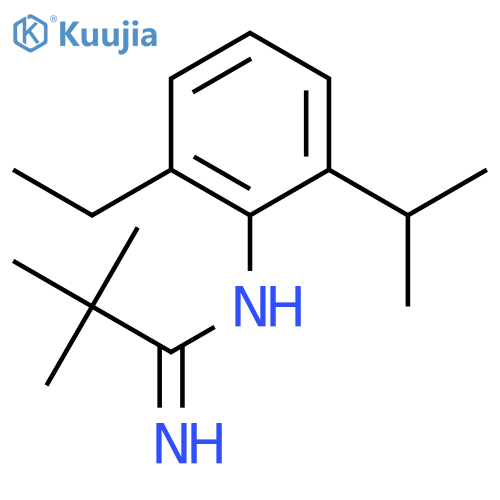 Benzenamine,N-[(1,1-dimethylethyl)carbonimidoyl]-2-ethyl-6-(1-methylethyl)- structure