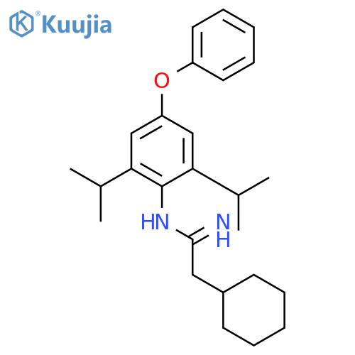 Benzenamine,N-[(cyclohexylmethyl)carbonimidoyl]-2,6-bis(1-methylethyl)-4-phenoxy- structure